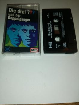 Die Drei Fragezeichen Folge 28 und der Doppelgänger Schwarz 7432138828 4 Europa(Schriftzug/Logo fehlt)
